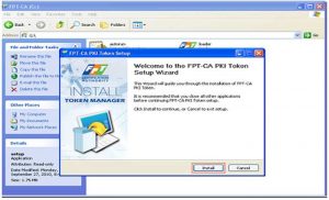 cài đặt chữ ký số FPT 1