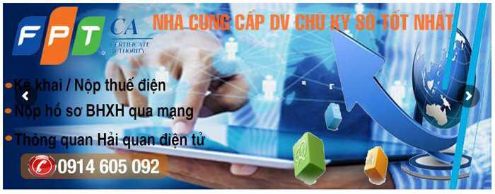 Dịch vụ hỗ trợ chữ ký số fpt